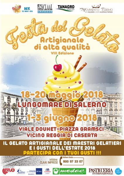 FESTA DEL GELATO ARTIGIANALE DI CASERTA DAL 1 AL 3 GIUNGO 2018