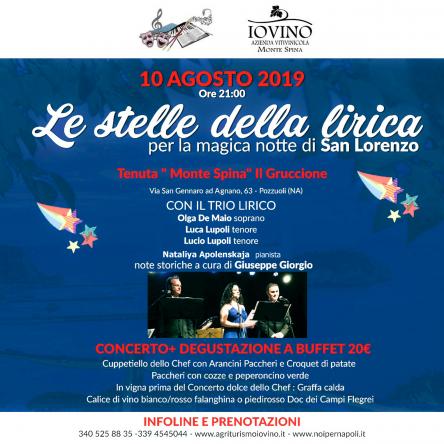 Le Stelle della lirica per la Magica notte di San Lorenzo