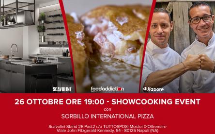 L’amore in tavola:la pizza di Sorbillo protagonista in uno show-cooking durante la fiera del wedding
