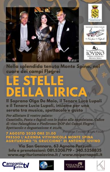 Le Stelle della lirica per una serata tra musica, spettacolo e gusto