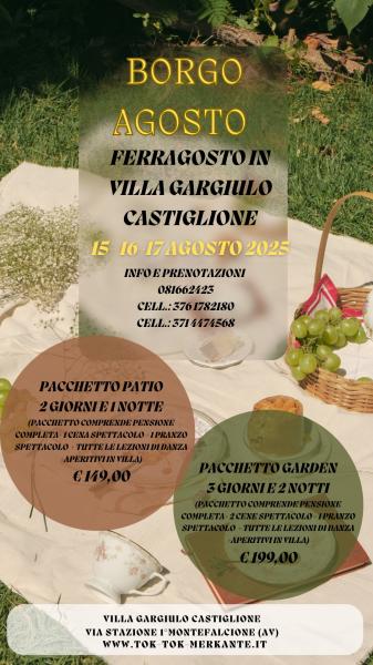 BORGO AGOSTO 2025 15-16-17 AGOSTO